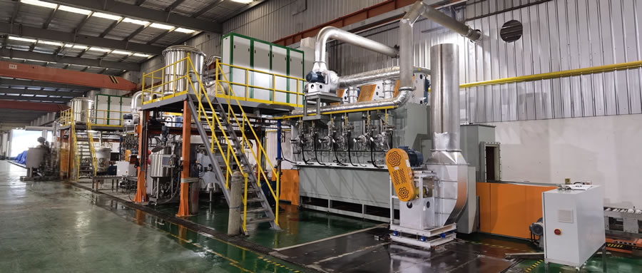 波纹板催化剂自动化产线