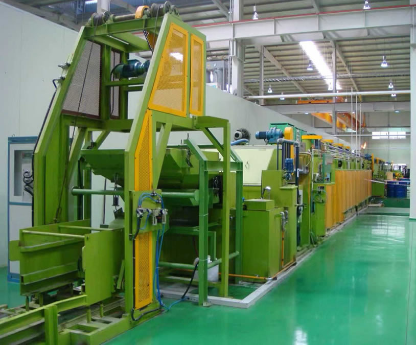 托辊网带式调质热处理产线