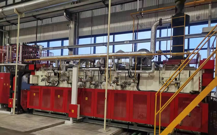 支重轮辊棒式淬火、回火热处理产线